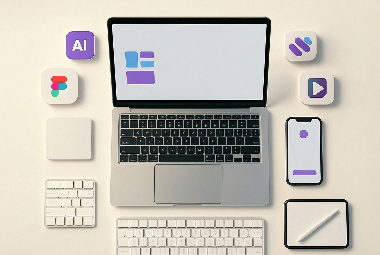 Current workspace setup showing design and research tools in action